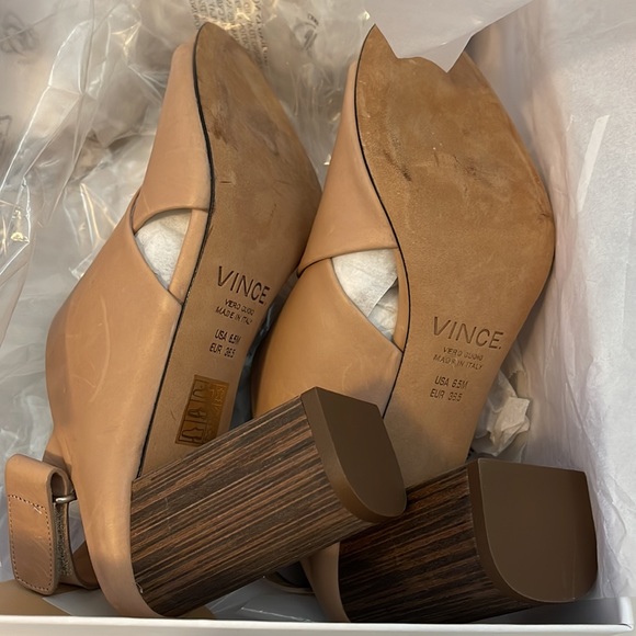 VINCE FAINE BLOCK HEEL 6.5 - Picture 6 of 7